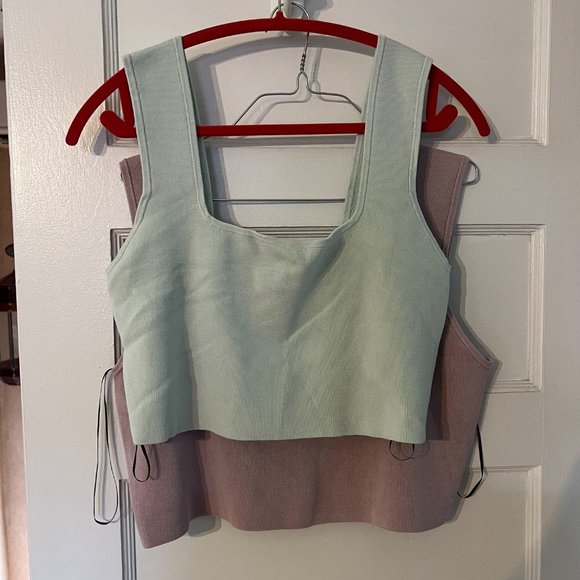 NWT Light Purple Knit H&M Cropped Tank - Picture 6 of 6